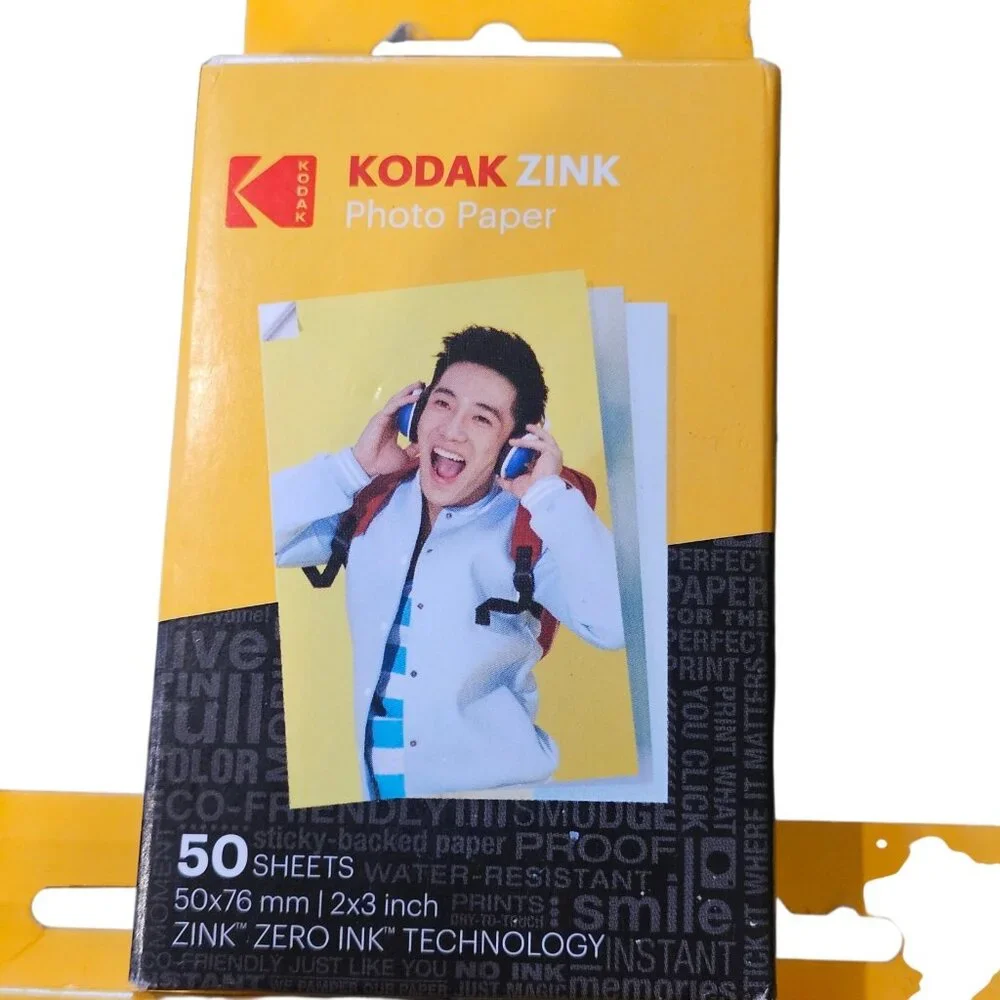 Kodak 2ʺ X 3ʺ Premium ZINK Photo Paper 50-Pack Compatible Kodak PRINTOMATIC 3X‎